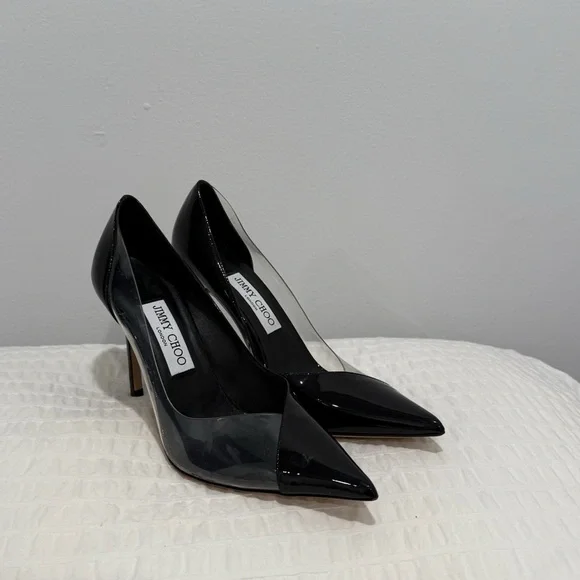 Jimmy Choo Black Women's Heels sz 38 - Picture 2 of 5